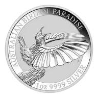 2018 1 oz Australian Silver Bird Of Paradise Silver Coin