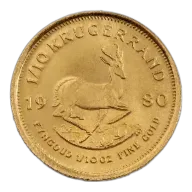 1/10oz Gold Coin Krugerrand South Africa