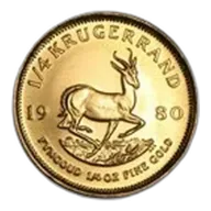 1980 South Africa 1/4 oz Gold Krugerrand BU