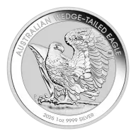 2025 $1 Australian Wedge-tailed Eagle 1oz Silver Bullion Round
