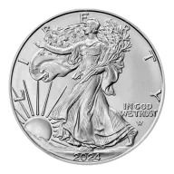 2024 Type II American Eagle Silver 1 Oz Bullion Coin in Capsule