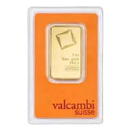 1 oz Gold Bar - Valcambi (Carded)