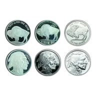 1 oz Silver Round - Buffalo Design