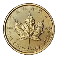 2026 Canada Gold Maple Leaf 1/2 oz $20 - BU