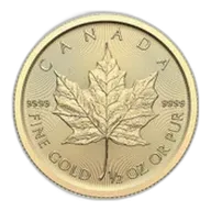 1/2 oz Maple Leaf Gold Coin