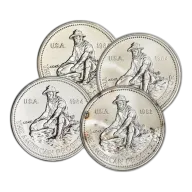 1 oz Silver Round Engelhard Prospector Design .999 Fine Random Date