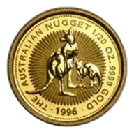 1996 Australia 1/20 oz Gold Nugget