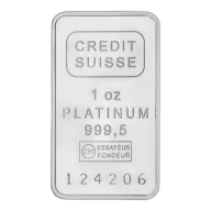 1 oz Credit Suisse Platinum Bar