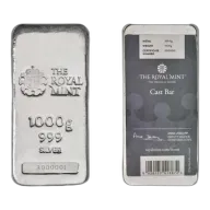 1kg Silver Bullion Cast Bar - The Royal Mint