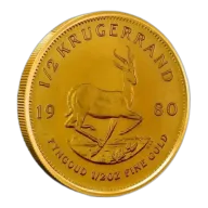 1/2 oz South African Gold Krugerrand Coin