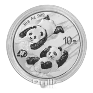30 gram 99.9% Silver Panda Coin