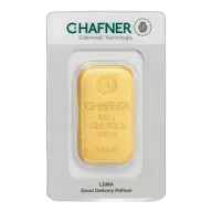 100g Gold Bar C. Hafner Cast