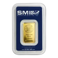 10 Gram Sunshine Mint .9999 Fine Gold Bar In Assay Mint Mark SI