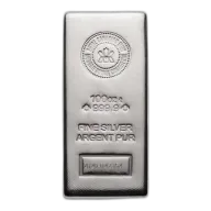 100 oz Silver Bar (Circulated) - Royal Canadian Mint