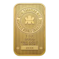 1 oz Royal Canadian Mint Gold Wafer Bar