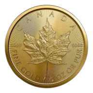 Canada 1/2 oz Gold Maple Leaf BU (Year Varies - Sealed)