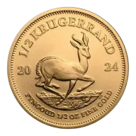 2024 South Africa Gold Krugerrand 1/2 oz BU