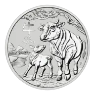 2021 1 oz Year of the Ox Silver Coin - Perth Mint Lunar Series III