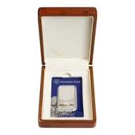1oz Emirates Lakshmi Silver Bar in Blister in Premium Walnut Display Box