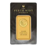 100g Perth Mint Gold Bar