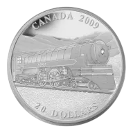 1 oz 2009 $20 Great Canadian Locomotives: The Jubilee - Pure Silver Coin