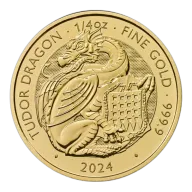 2024 UK Tudor Beasts Tudor Dragon 1/4oz Gold Coin