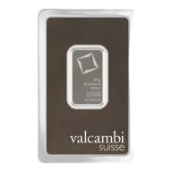 Valcambi Suisse 20 gram Platinum Bar (In Assay)