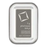 Valcambi Suisse 1 gram Platinum Bar (In Assay)