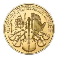 Austria 1/2 oz Gold Philharmonic BU (Year Varies)
