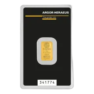 2 gram Gold Bar - Argor-Heraeus (Carded)