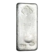 20 oz Johnson Matthey Silver Bar