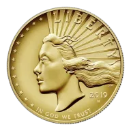 2019-W American Liberty High Relief Gold Coin (w/Box & COA)