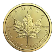 1/2 OUNCE GOLD MAPLE LEAF