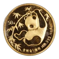 Chinese Gold Panda Half Ounce 1985