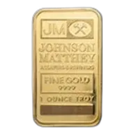 1 oz Gold Bar - Vintage Johnson Matthey (White Assay)
