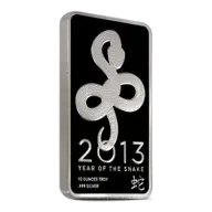 NTR Metals Silver Bar 10 oz - 2013 Snake Design