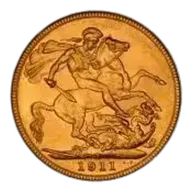 1911 Gold Sovereign George V Sydney