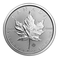 1oz Royal Canadian Mint Maple Fine Silver Coin 999.9