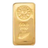 5oz NZ Pure Gold Cast Bar 999.9