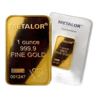 Metalor 1 oz Gold Bar