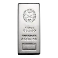 100 oz Silver Bar - Royal Canadian Mint - RCM