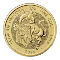 2024 UK Tudor Beasts Seymour Unicorn 1oz Gold Coin