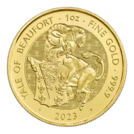2023 UK Tudor Beasts Yale of Beaufort 1oz Gold Coin