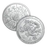 2 oz Year of the Dragon Silver Round