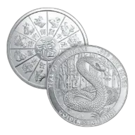 1 oz Year of the Snake 2025 Silver Round