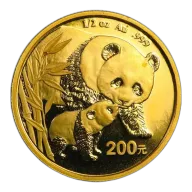 China 1/2 oz Gold Panda - BU - Sealed (Year Varies)