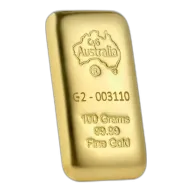 100 g C4G Cast Gold Bullion 99.99% Pure
