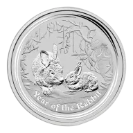 2011 Kilo Australia Silver Lunar Rabbit BU - Series II