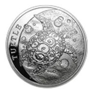 2015 Niue 1 oz Silver $2 Hawksbill Turtle BU