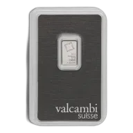 2.5 gram Platinum Bar - Valcambi (Carded)